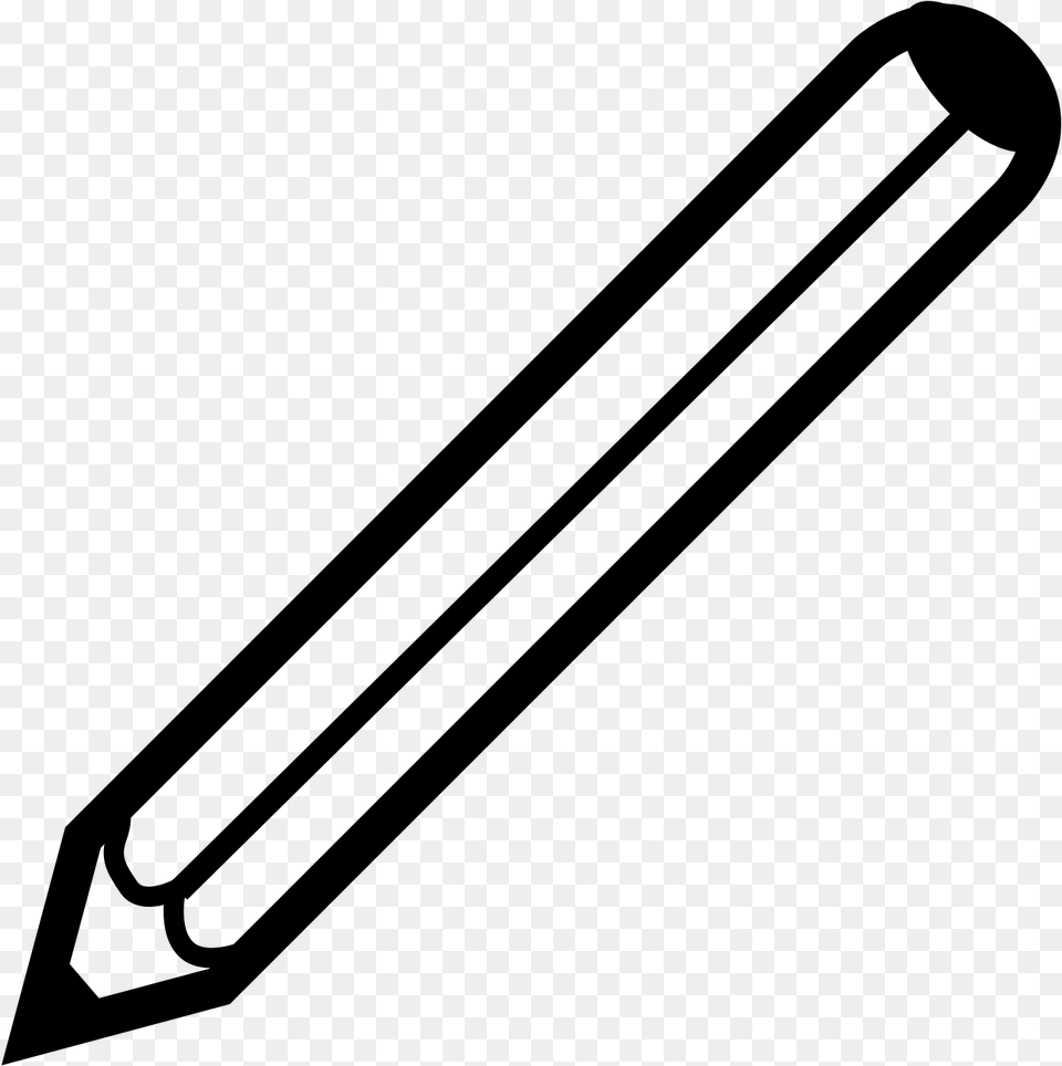 Clipart Background Pencil Icon, Gray Png