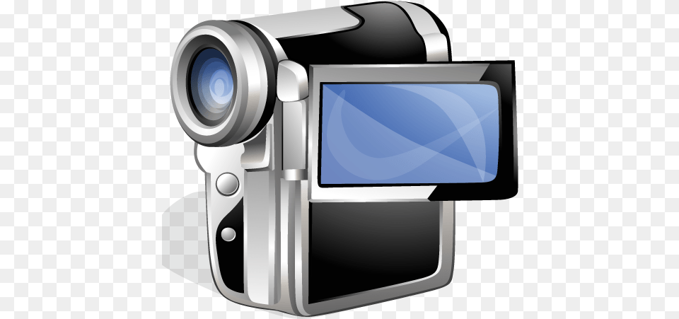 Clipart Background Video Camera 3d Icon, Electronics, Video Camera, Appliance, Blow Dryer Png Image