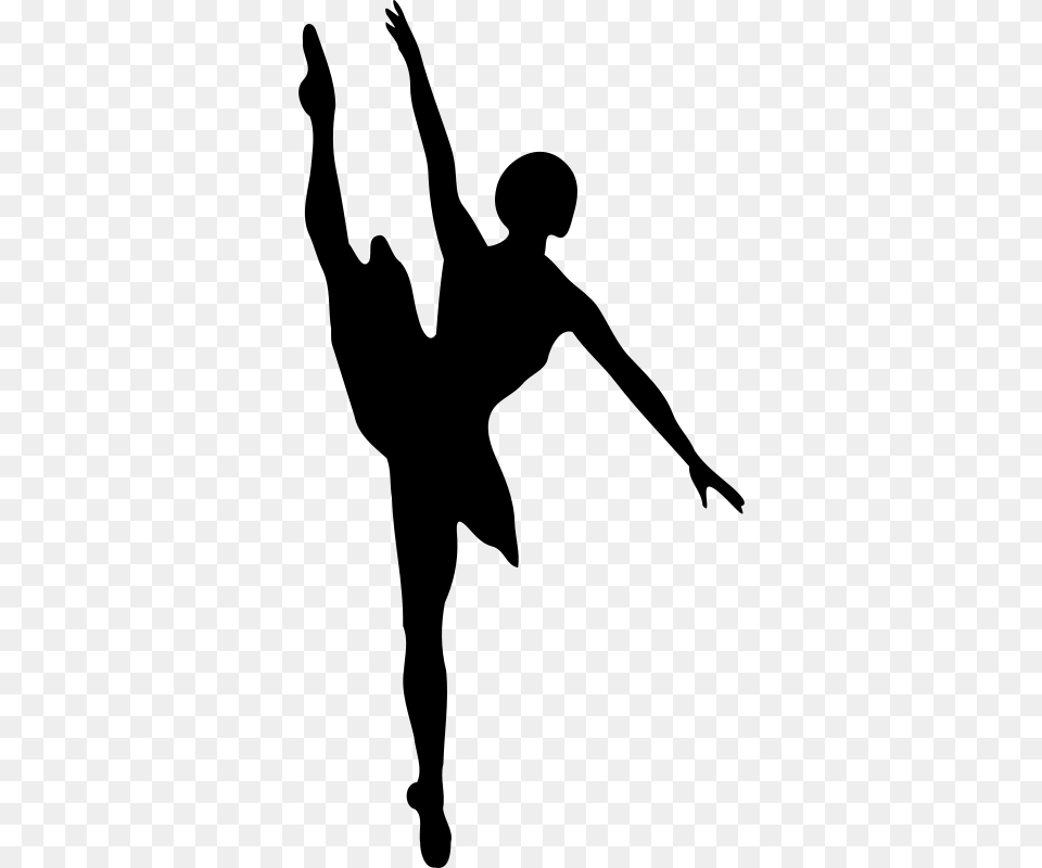 Clipart Ballet Dancer Laobc, Gray Free Transparent Png
