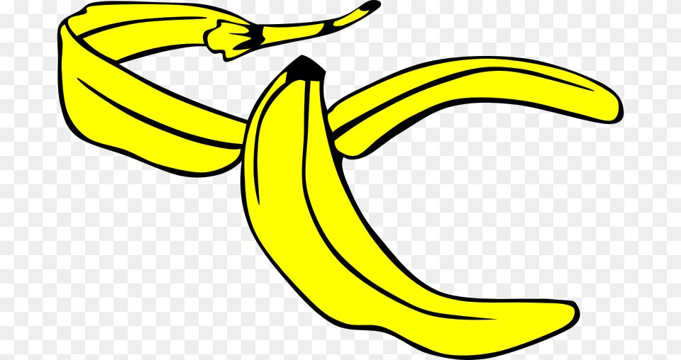 Clipart Banana Peel Gerald G, Food, Fruit, Plant, Produce Free Png Download
