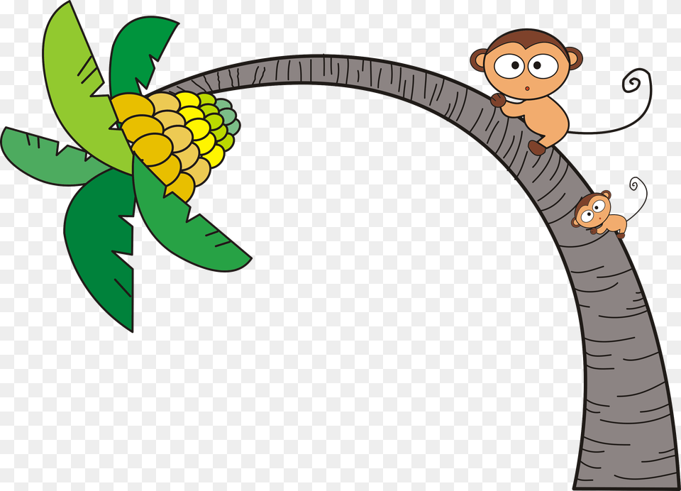 Clipart Banana Tree Cartoon, Food, Produce, Grain Free Png