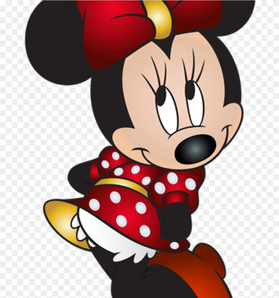 Clipart Banner Clipart Minnie Mouse Clipart Red, Baby, Person, Cartoon Png