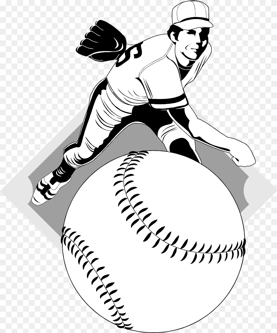 Clipart Baseball Player Clip Art Baseball Pitcher, Person, People, Ball, Baseball (ball) Png Image