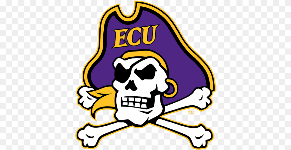 Clipart Basketball Pirate East Carolina University Logo, Person, Symbol, Face, Head Free Png Download