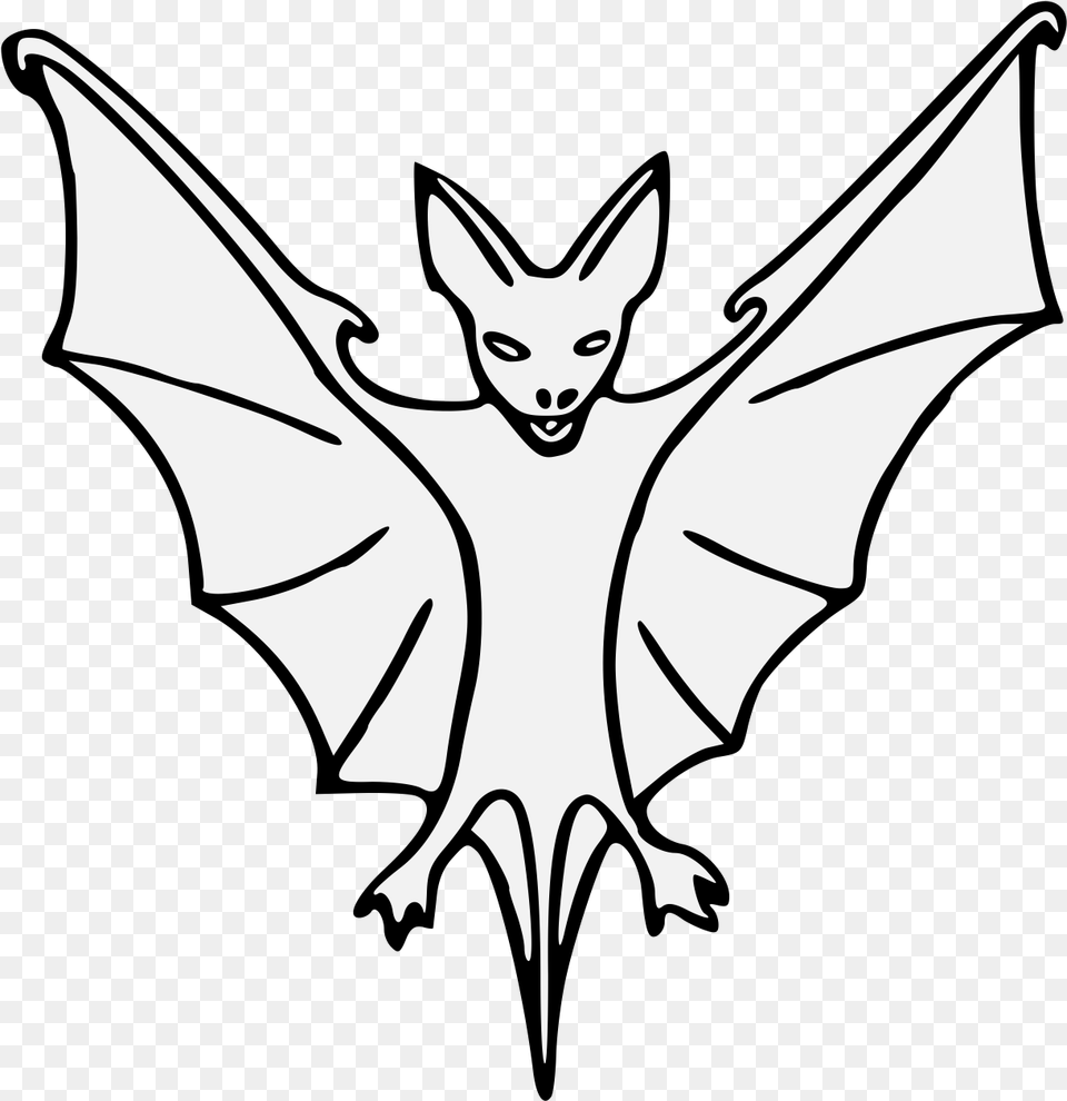 Clipart Bat Colouring Bat Heraldic Clipart, Animal, Kangaroo, Mammal Png Image