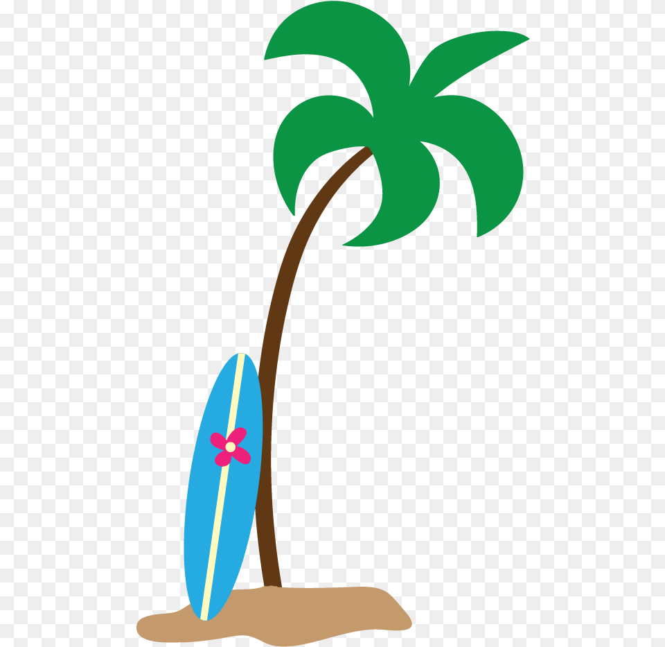 Clipart Beach Beach Party Palm Tree Beach Clipart, Water, Surfing, Leisure Activities, Nature Png Image