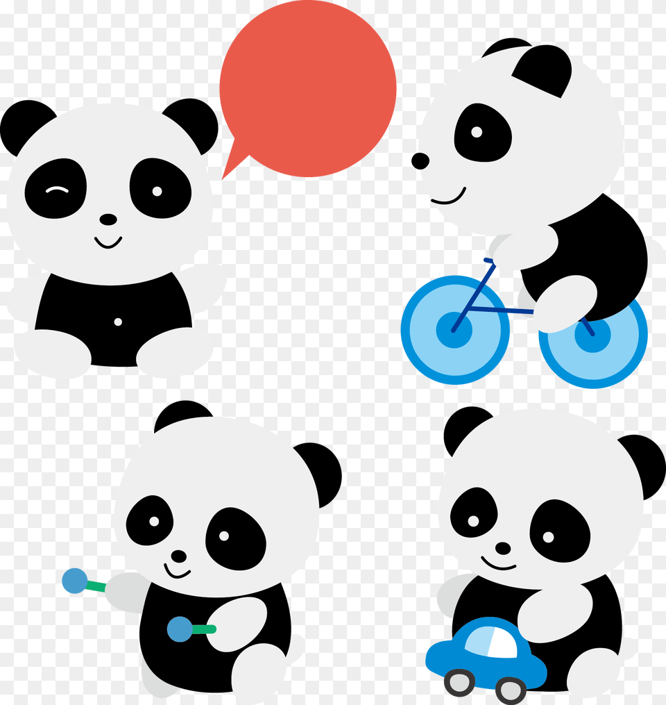 Clipart Bear Giant Panda Panda Clipart, Animal, Giant Panda, Mammal, Wildlife Free Png