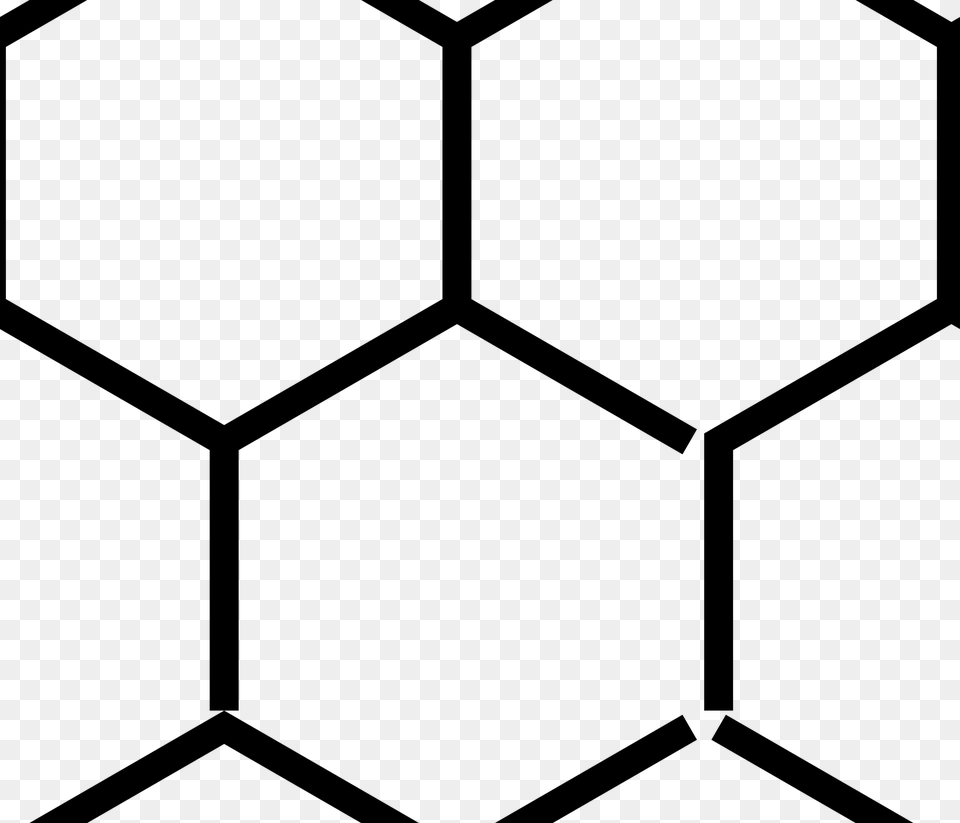 Clipart Beehive Vector Hex Pattern Honey Comb Clip Art, Gray Png