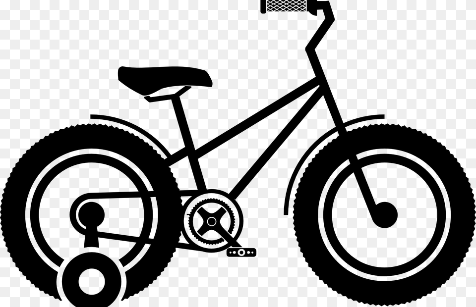 Clipart Bicycle Gym Bike Mini Fat Bike, Gray Free Transparent Png
