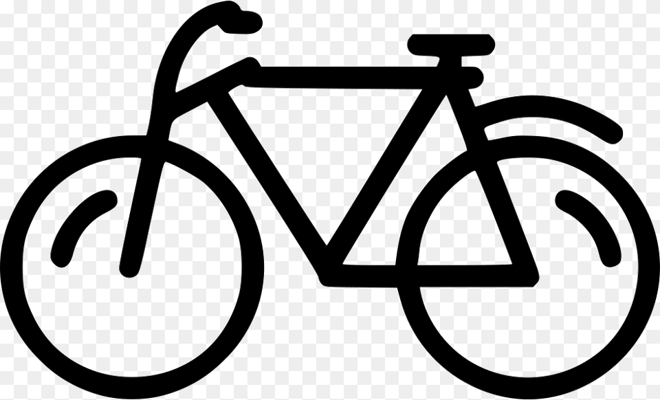 Clipart Bicycle Svg Bicycle Simple Shape, Stencil, Transportation, Vehicle, E-scooter Free Png