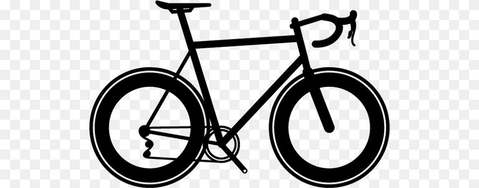 Clipart Bike Silhouette Silhouette Of Racing Bike, Bicycle, Transportation, Vehicle Free Png