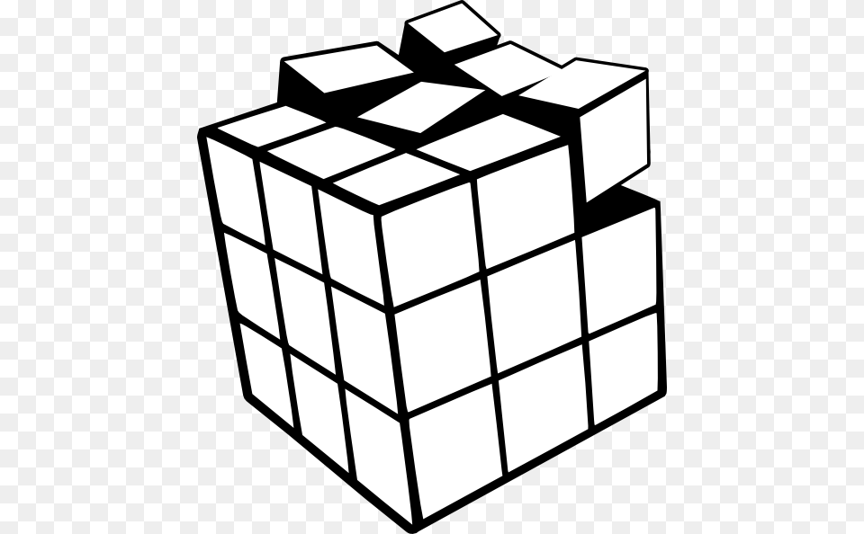 Clipart Black And White, Toy, Rubix Cube, Ammunition, Grenade Free Png Download