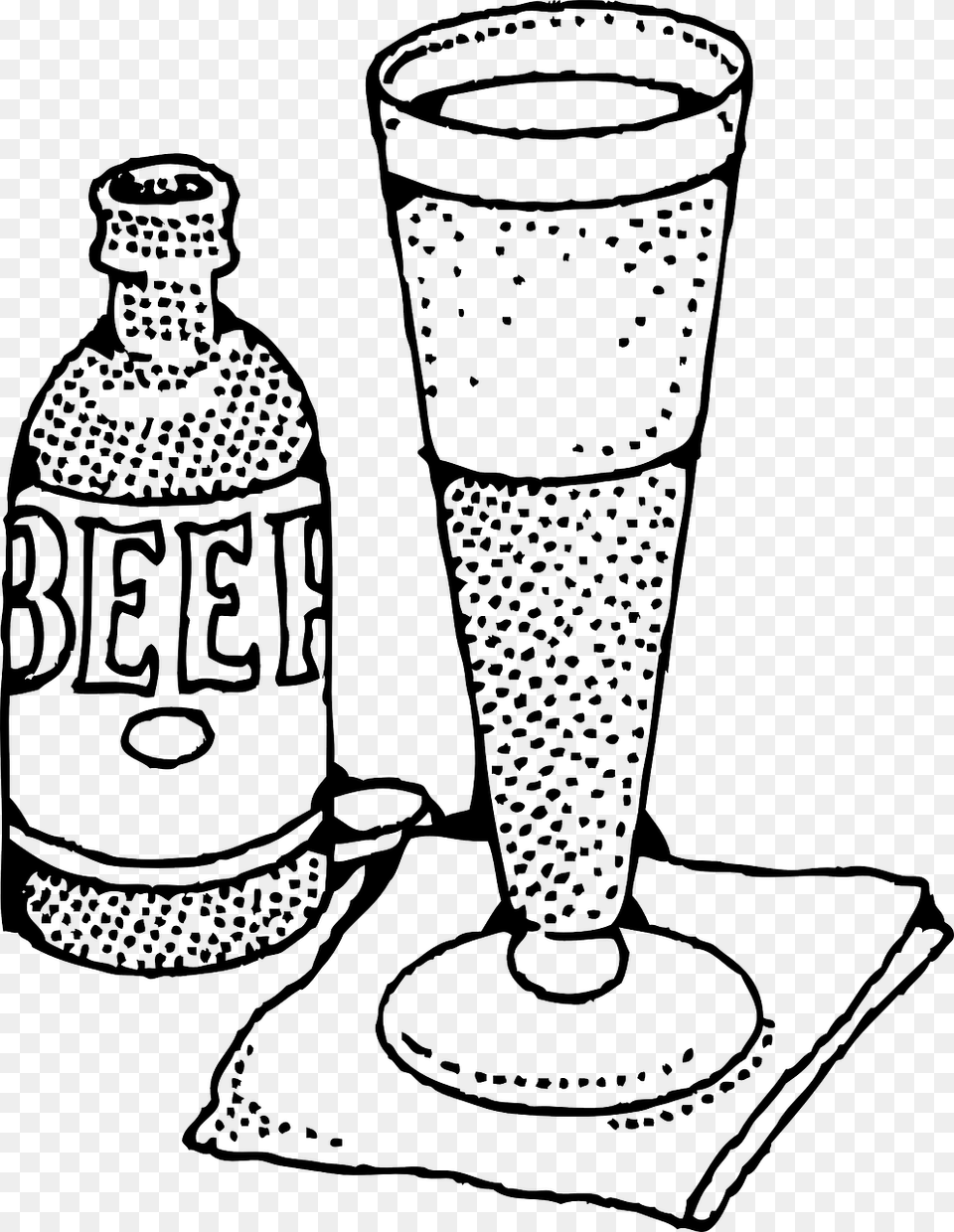 Clipart Black And White Beer Mug, Bottle, Glass, Alcohol, Beverage Free Png