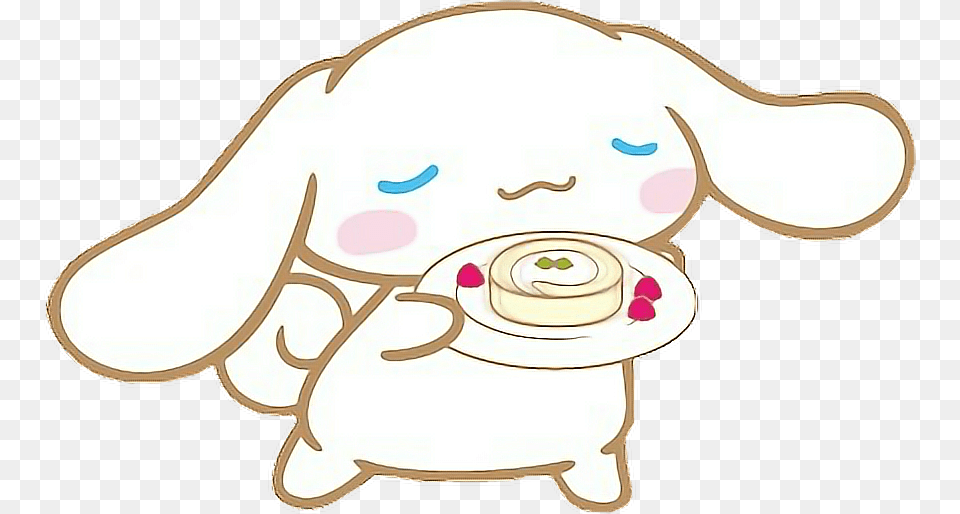 Clipart Black And White Cinnamonroll Sanrio Kawaii Japanese Character Cinnamon, Baby, Person Png Image