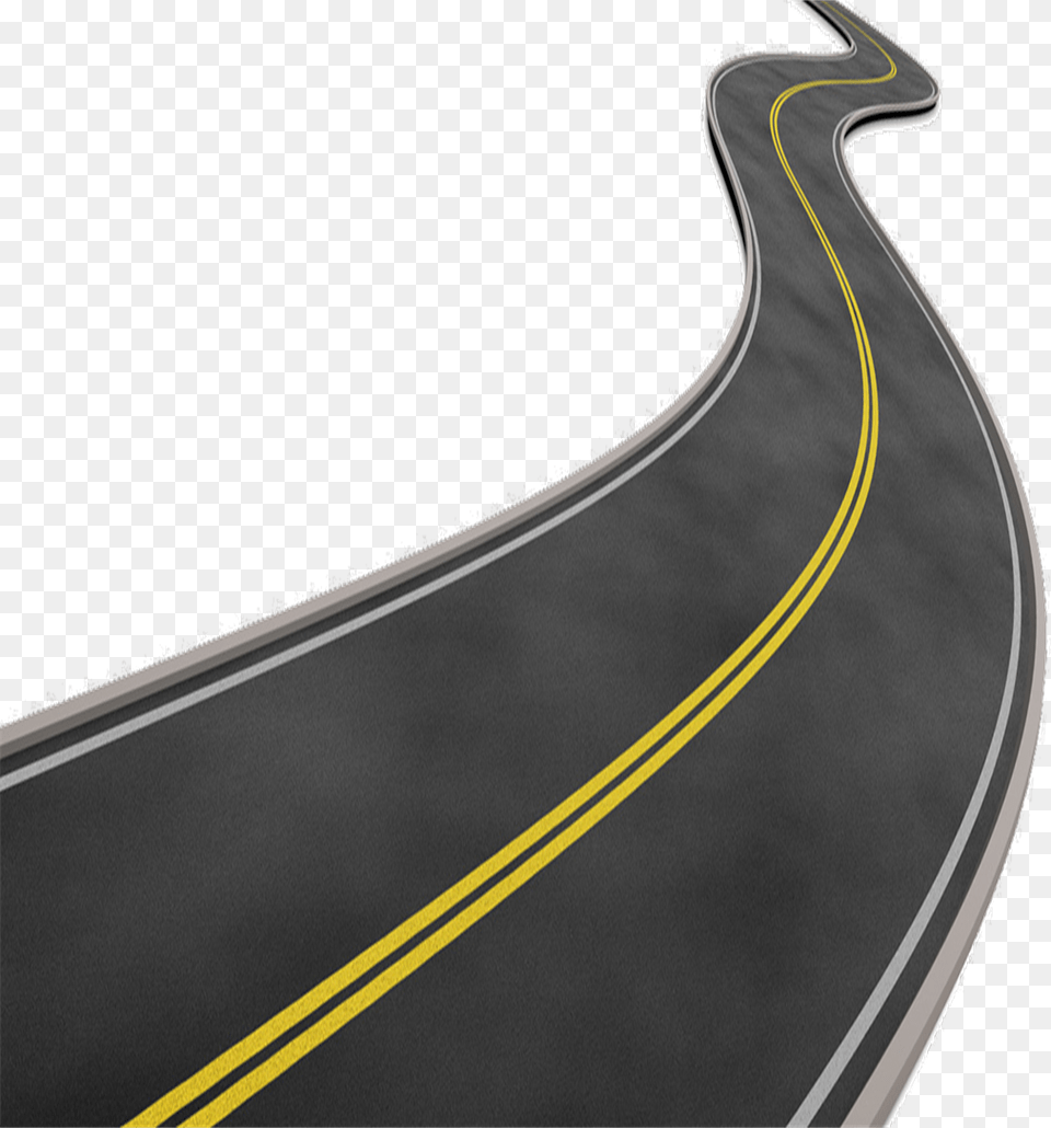 Clipart Black And White Curved Street Clipart Car Driving, Freeway, Highway, Road, Outdoors Free Transparent Png