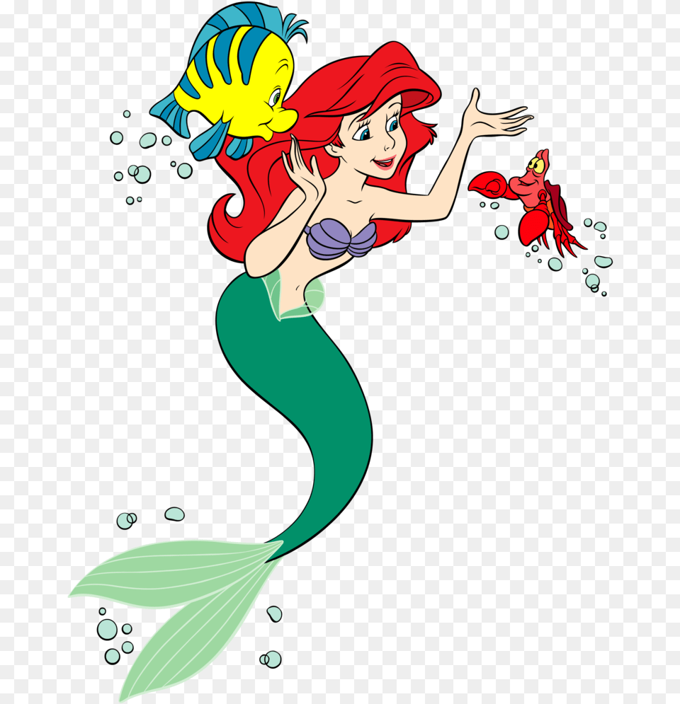 Clipart Black And White Download At Getdrawings Little Mermaid Clipart, Art, Graphics, Person, Head Free Transparent Png