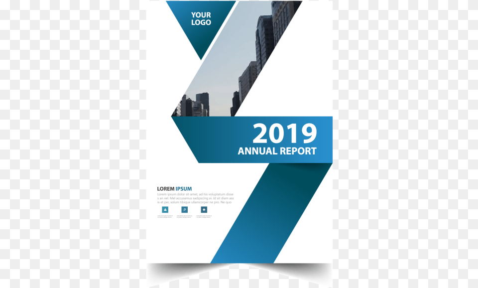 Clipart Black And White Library Blue Annual Report Vector Brochure Design, Advertisement, Poster Png Image