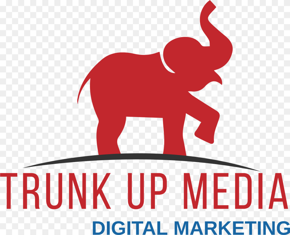 Clipart Black And White Library Seo Strategy Media Red Elephant Trunks Up, Animal, Mammal, Wildlife, Bear Png