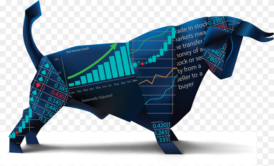 Clipart Black And White Stock Bull Transparent Stock Forex Bulls And Bears, Accessories, Tie, Formal Wear, Art Png