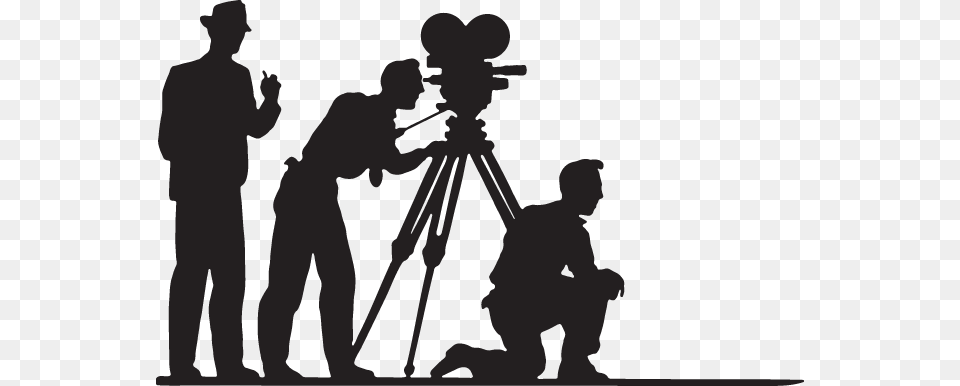 Clipart Black And White Stock Camera Crew Clipart Film Crew Clipart, Tripod, Adult, Male, Man Free Transparent Png