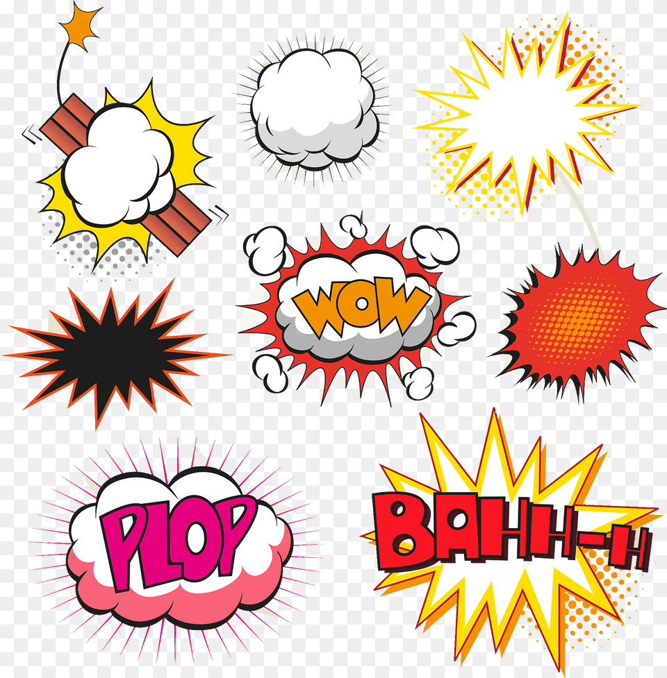 Clipart Black And White Stock Comics Speech Balloon Comic Book Explosion Logo Free Png