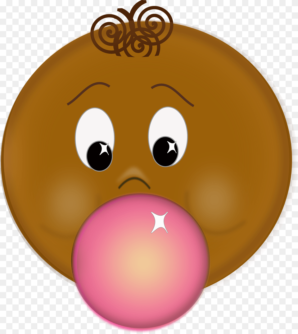 Clipart Blowing Bubble Gum, Balloon, Disk Png Image