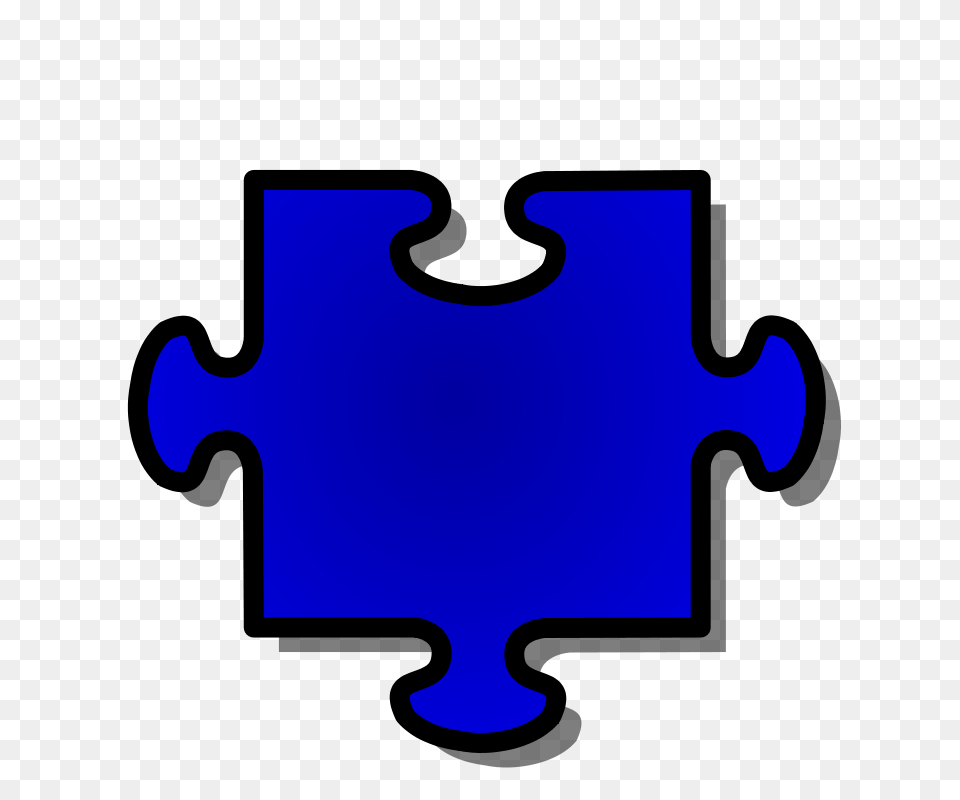 Clipart Blue Jigsaw Piece Nicubunu, Logo Free Png