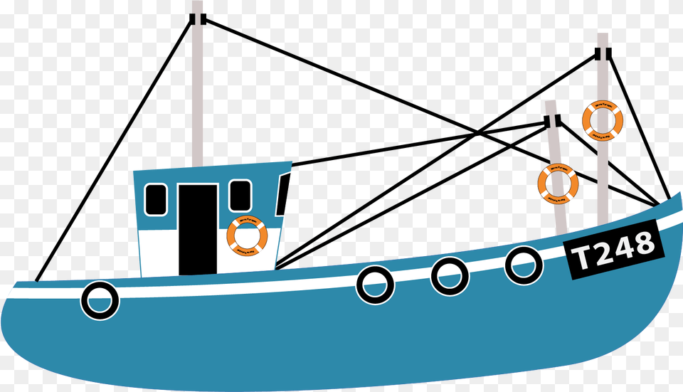 Clipart Boat Fishing Trawler Barco Animado, Sailboat, Transportation, Vehicle, Tugboat Free Transparent Png