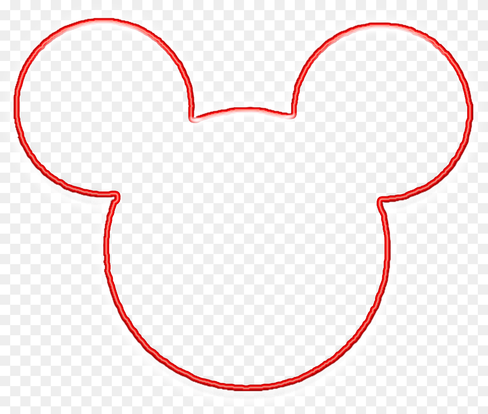 Clipart Bold And Modern Mickey Mouse Head Outline Clipart, Sticker, Smoke Pipe, Heart, Symbol Free Transparent Png