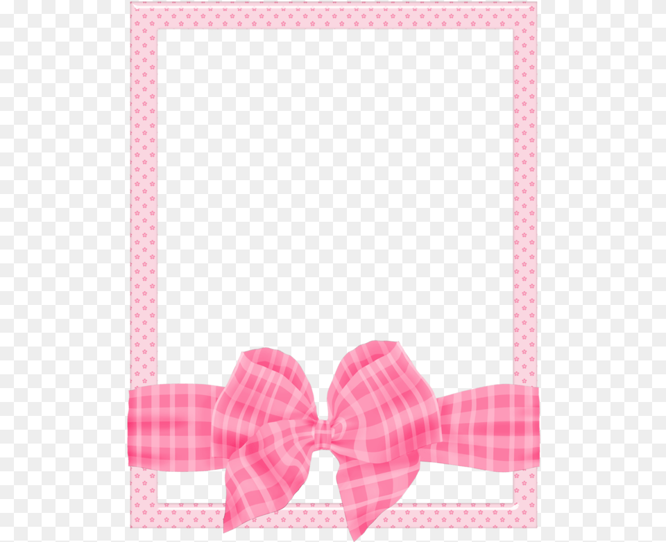 Clipart Border Scrapbook Baby Frame Pink Border, Accessories, Formal Wear, Tie, Bow Tie Free Png Download