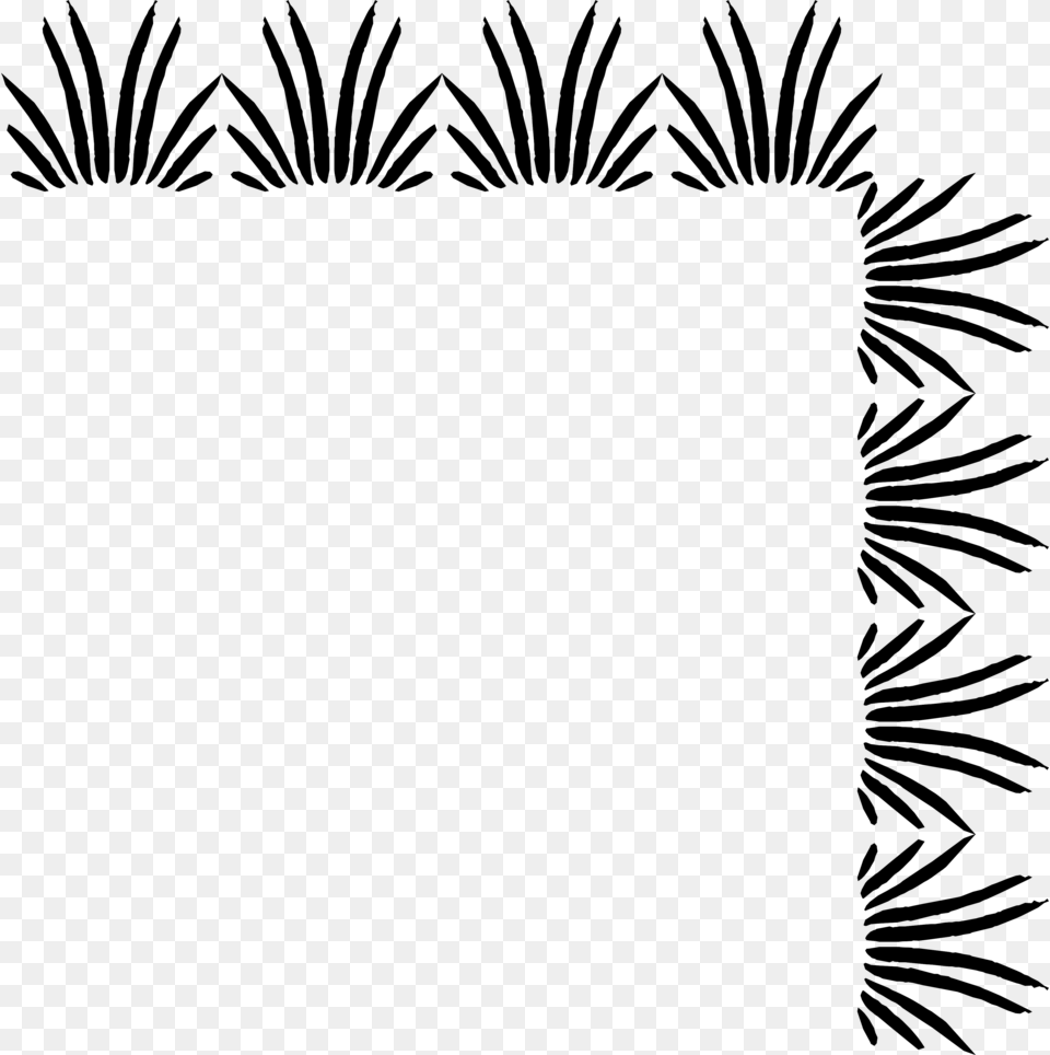 Clipart Borders Family Transparent Background Corner Borders, Gray Png Image