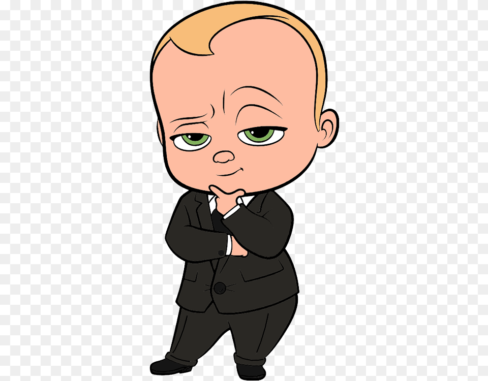 Clipart Boss Cartoon Boss Baby Colouring Pages, Book, Comics, Person, Publication Free Png Download