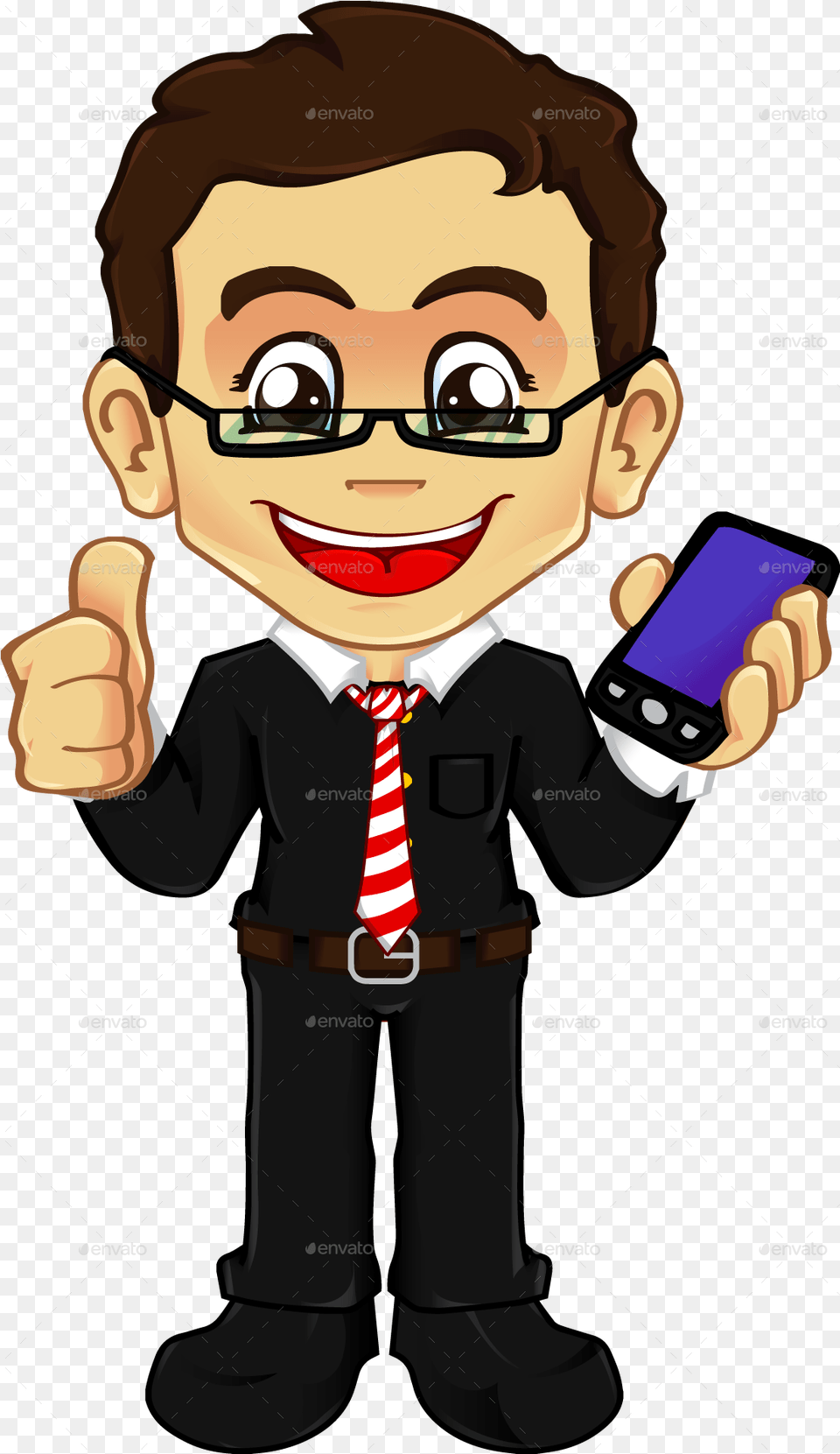 Clipart Boy Phone For Boy With Glasses Clipart, Accessories, Photography, Tie, Formal Wear Free Png Download