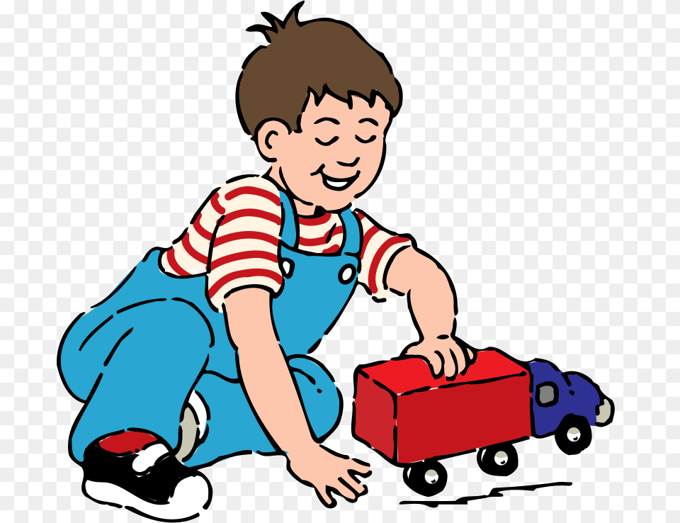 Clipart Boy Playing With Toy Truck Johnny Automatic, Baby, Person, Face, Head Free Png