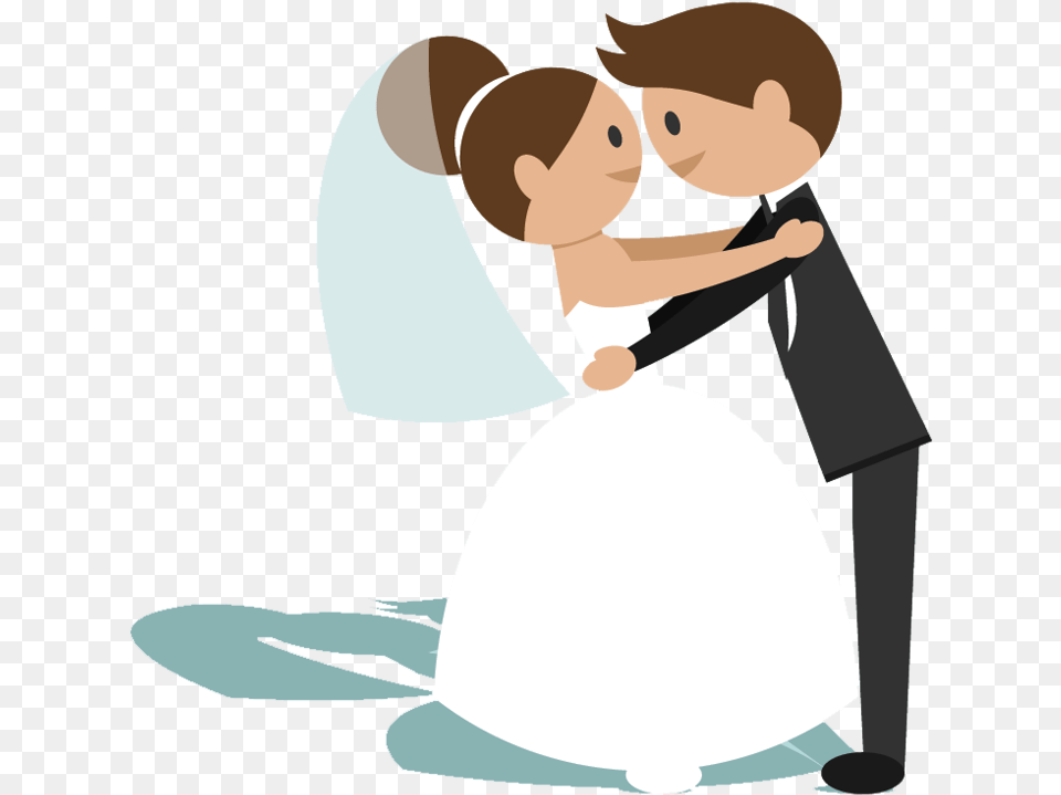 Clipart Bride And Groom Animation Bride Groom Marriage Emoji, Clothing, Dress, Formal Wear, Fashion Free Transparent Png