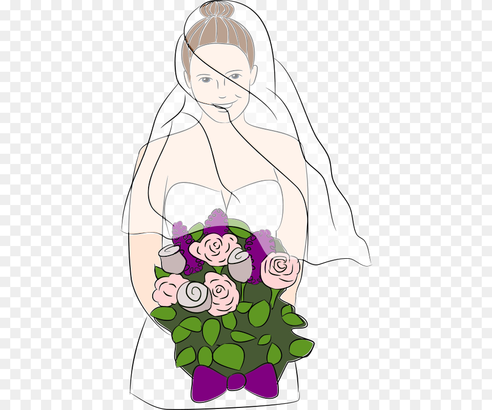 Clipart Bride Dear Theophilus, Plant, Flower Bouquet, Flower Arrangement, Flower Free Transparent Png