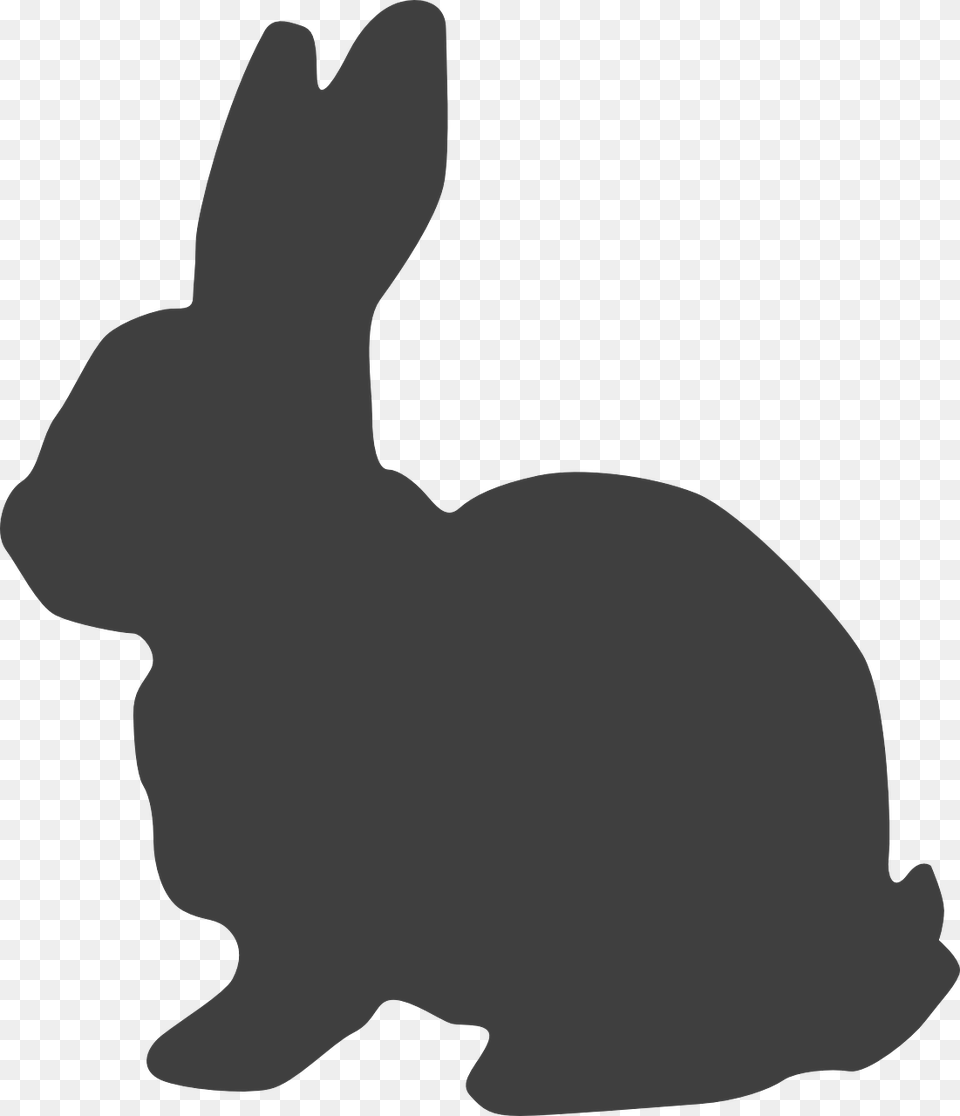 Clipart Bunny Silhouette Gray Bunny Clip Art, Animal, Mammal, Rabbit, Baby Png
