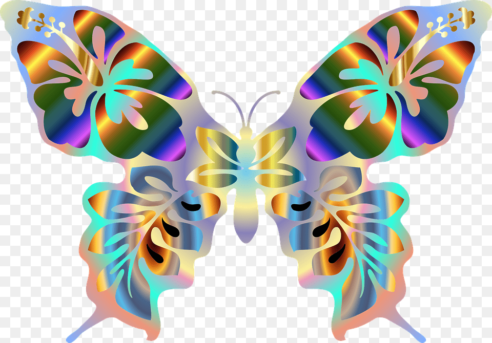 Clipart Butterflies Iridescent Butterfly Open Clipart, Art, Graphics, Pattern, Accessories Free Transparent Png
