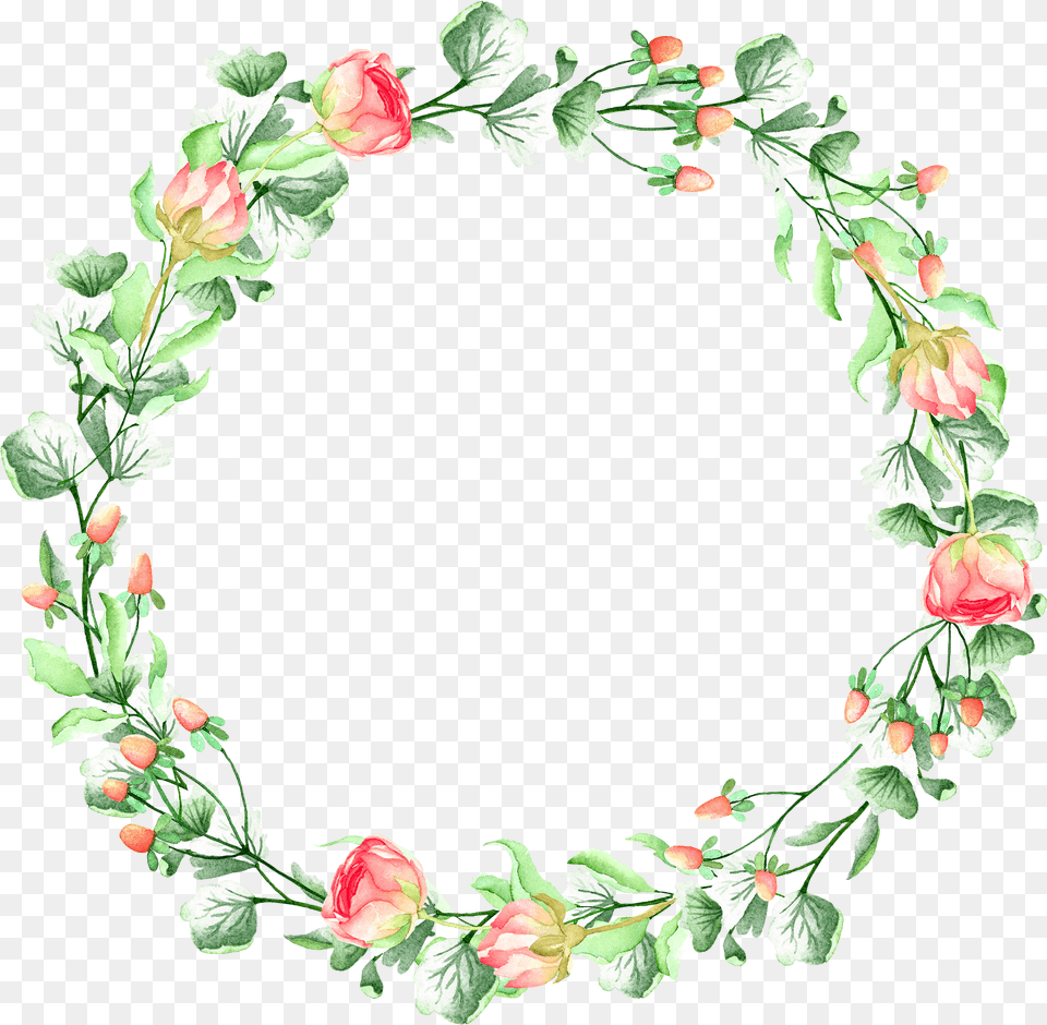 Clipart Butterfly Wreath Flower Circle Without Background, Plant, Rose, Art, Floral Design Free Png Download