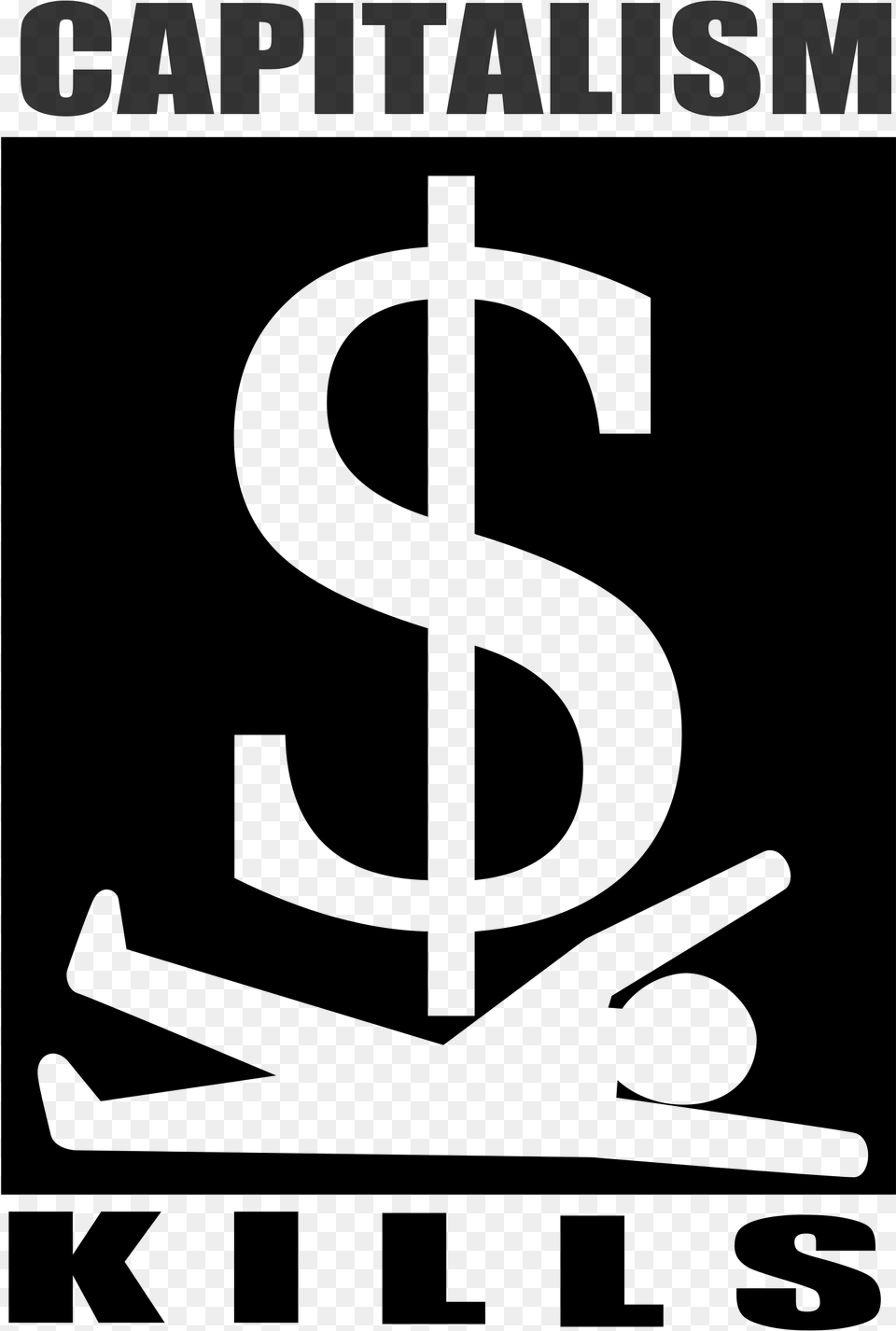 Clipart Capitalism Kills, Gray Free Png Download