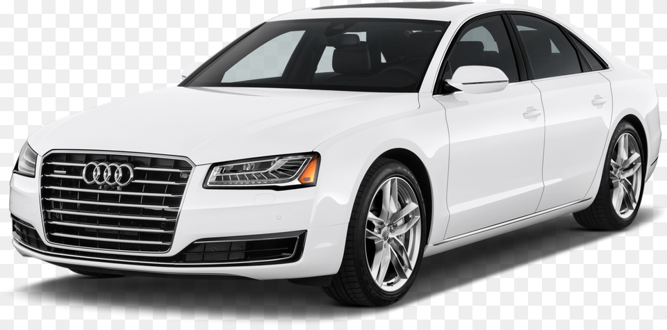 Clipart Car Convertible Audi A8 2017 White, Vehicle, Sedan, Transportation, Wheel Png Image