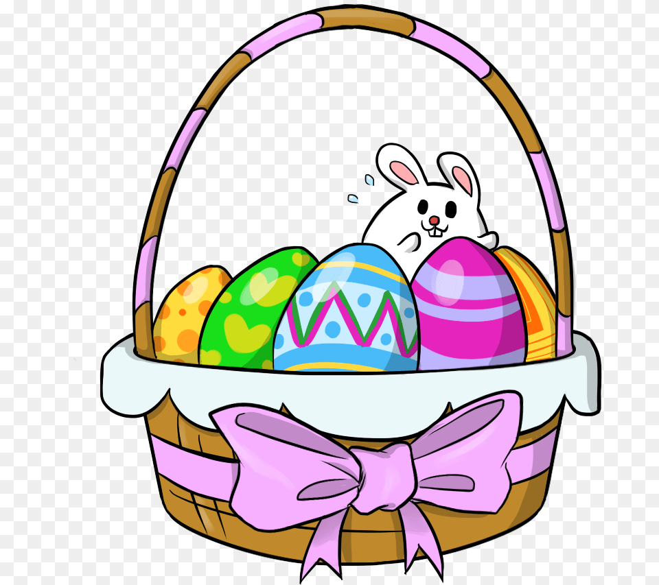 Clipart Car Easter Clipart Easter Basekt, Purple, Basket, Egg, Food Free Png Download