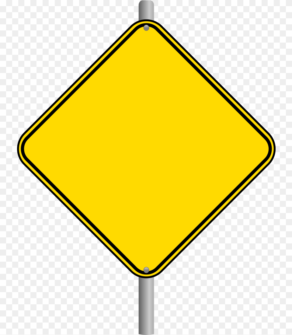 Clipart Car Road For Blank Warning Sign, Road Sign, Symbol Free Transparent Png