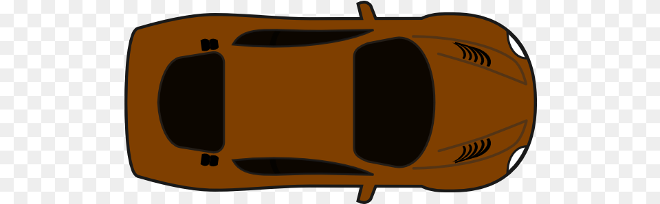 Clipart Car Top View Brown Clip Art Cartoon Car Top View, Vest, Bag, Lifejacket, Clothing Free Transparent Png