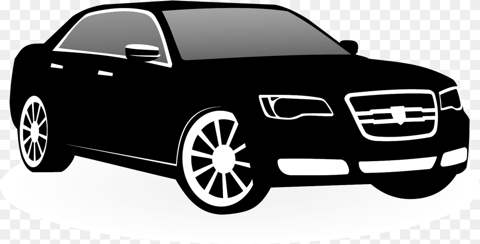 Clipart Car Vector Picture Chrysler, Stencil, Alloy Wheel, Vehicle, Transportation Free Png