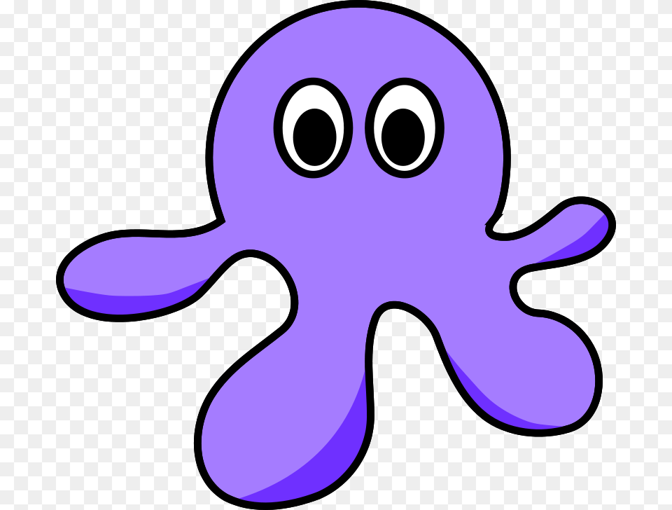Clipart Cartoon Octopus Laobc, Purple, Plush, Toy, Animal Png Image
