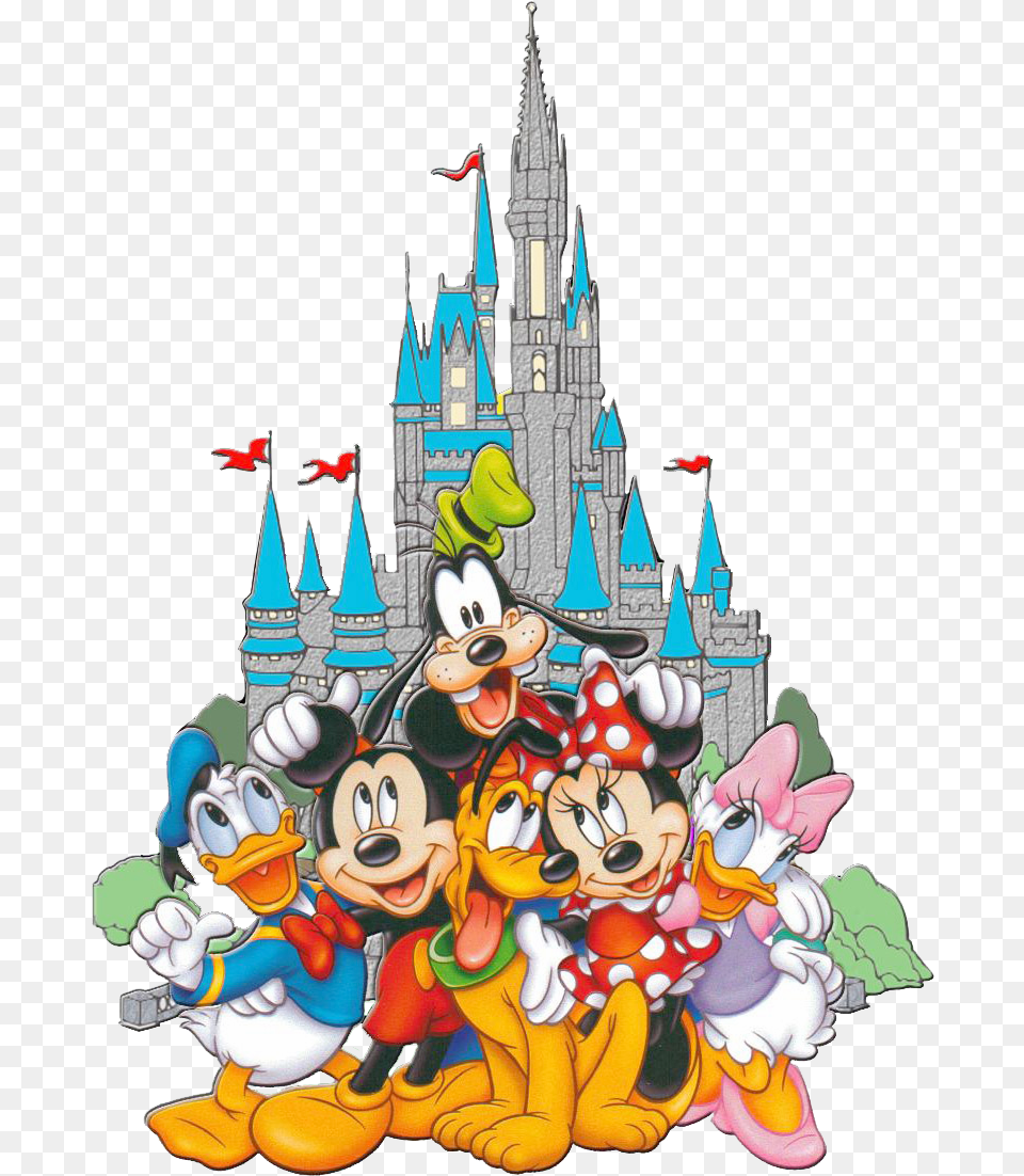 Clipart Castle Mickey Mouse Cartoon Disney World Castle, Baby, Person, Face, Head Free Png Download