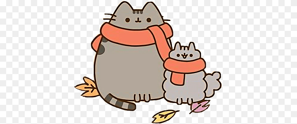 Clipart Cat Autumn Kawaii Autumn, Bag Free Png Download