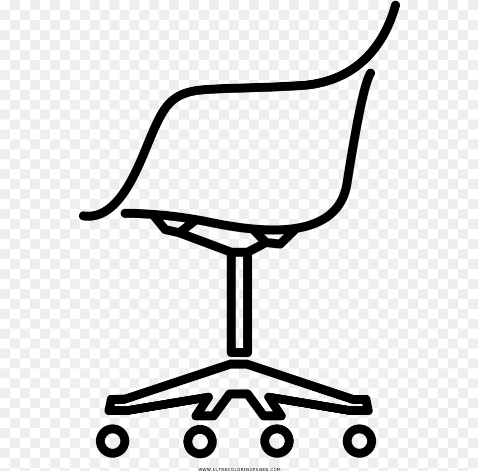 Clipart Chair Colouring, Gray Png