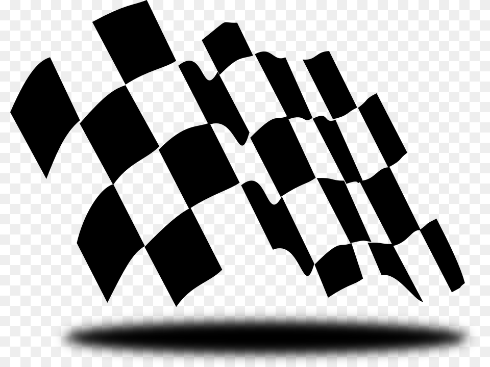 Clipart Checkered Flag Motogp Flag, Gray Free Transparent Png